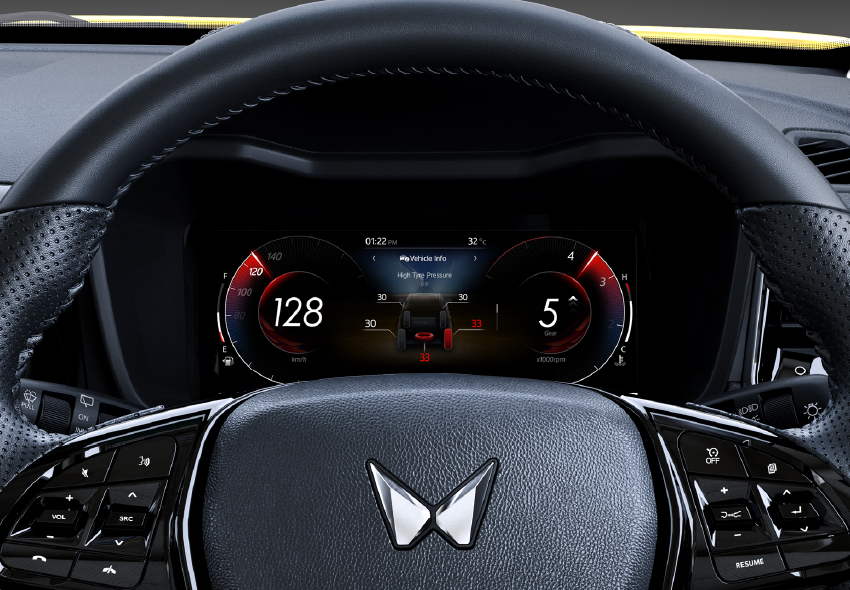 Pantalla de instrumentos digital 10”